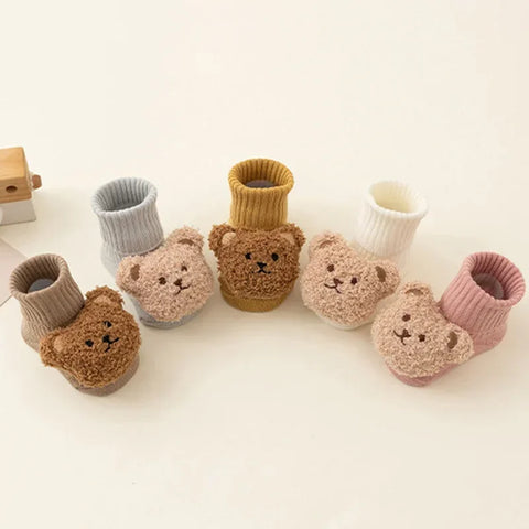 Cute Cartoon Bear Baby Socks for Boys and Girls