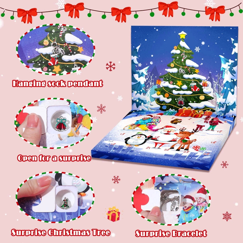 DIY Christmas Bracelet Making Kit– 24 Days of Festive Surprises! Teeny Pandas