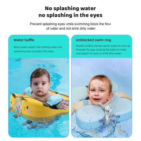 Bee Themed Pool Floater for Toddlers- Safe, Fun Water Play Teeny Pandas