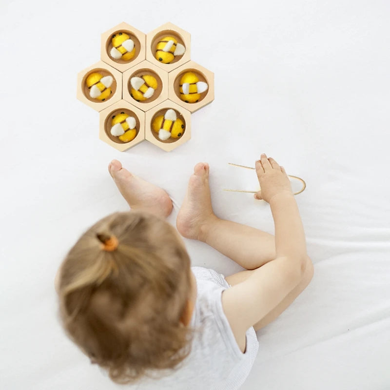 Montessori Bee Sensory Toy - Engage & Develop Little Minds Teeny Pandas