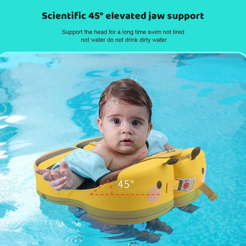 Bee Themed Pool Floater for Toddlers- Safe, Fun Water Play Teeny Pandas