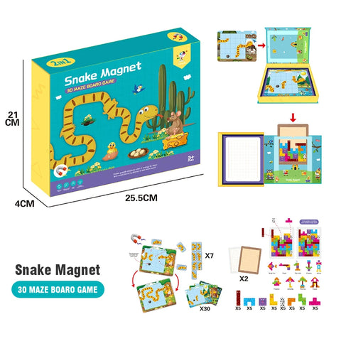 3D Magnetic Puzzle Book Set | Montessori Play