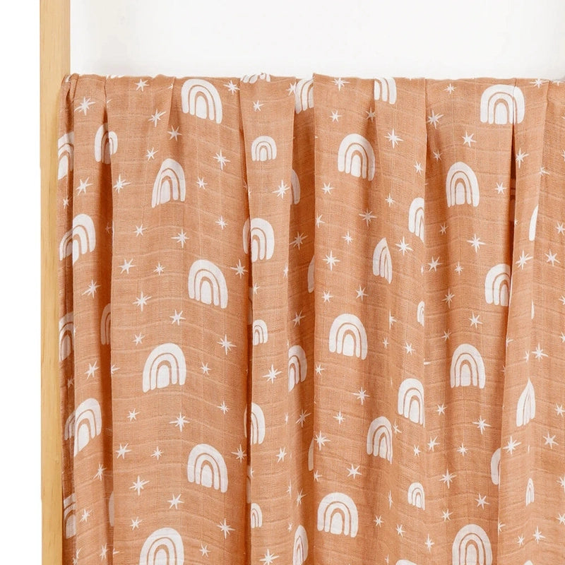 Soft Cotton Bamboo Muslin Baby Swaddle Wrap Teeny Pandas