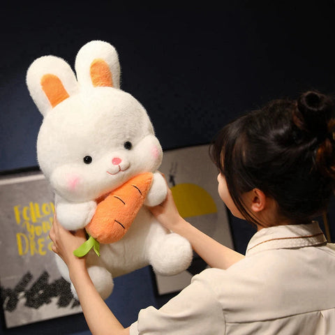 Kawaii Carrot Rabbit Plush Toys – Adorable Bunny Dolls Stuffed Pillows