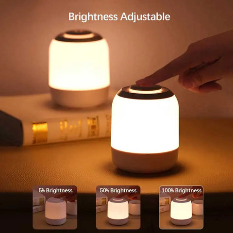 Shine Night Lights with Adjustable Brightness - USB Rechargeable Table Lamp!