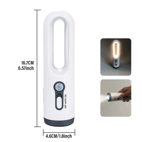 Motion Sensor Night Light 2-in-1 Portable Flashlight