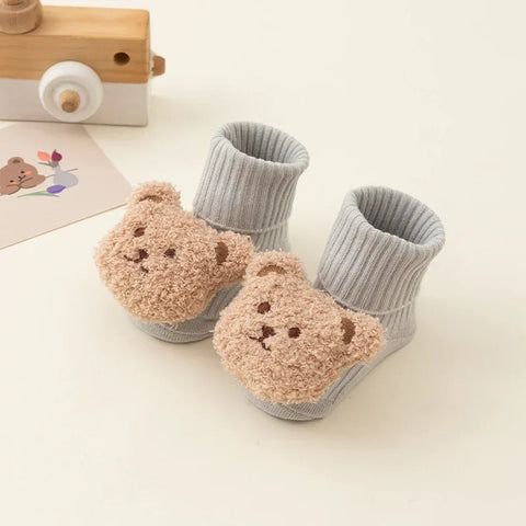 Cute Cartoon Bear Baby Socks for Boys and Girls