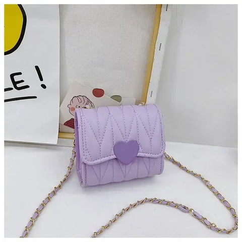 Small Fashion Heart Shoulder Bags for Baby Girls