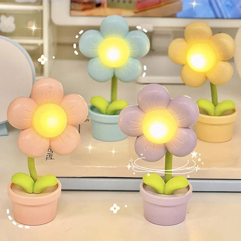 Mini LED Flower Night Light – Cute Small Table Lamp for Room!