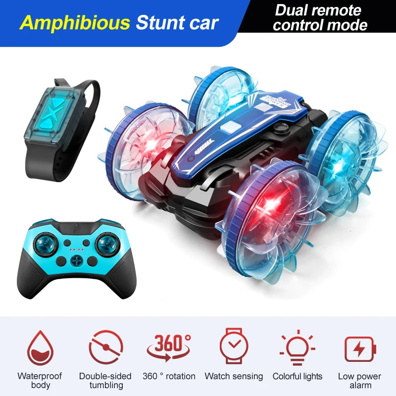Amphibious Stunt RC Car for Kids - For Indoor and Outdoor Adventure! Teeny Pandas