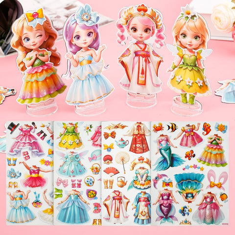 Magnetic  Princess Doll Dress Up Pack