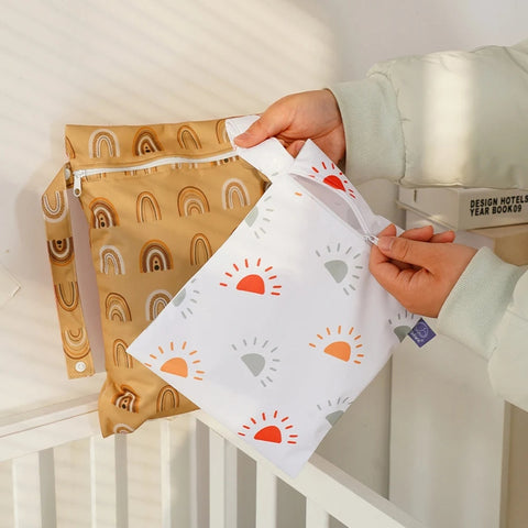Reusable Waterproof Wet Bag Set - Keeps Your Things Neat! Teeny Pandas