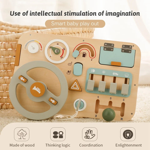 Montessori Steering Adventure Wheel for Kids - Fun and Educational! Teeny Pandas