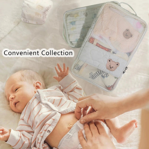 Baby Diaper Bag Organizer Pouches - Reusable and Washable! Teeny Pandas