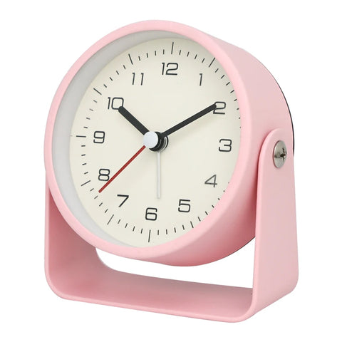 Creative Metal Small Alarm Clock - Minimalist Silent Desktop Clock