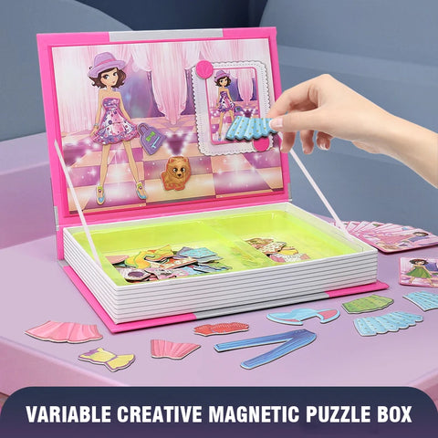 3D Magnetic Puzzle Book Set | Montessori Play