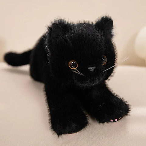 Cute Simulation Cat Plush Toys – Realistic Stuffed Kitten Models