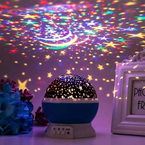 Galaxy Projector Starry Sky - Rotating LED Night Light!