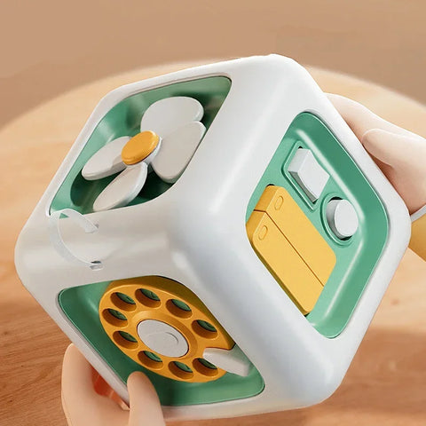 Montessori Learning Activity Cube – Engaging Developmental Toy for Toddlers Teeny Pandas