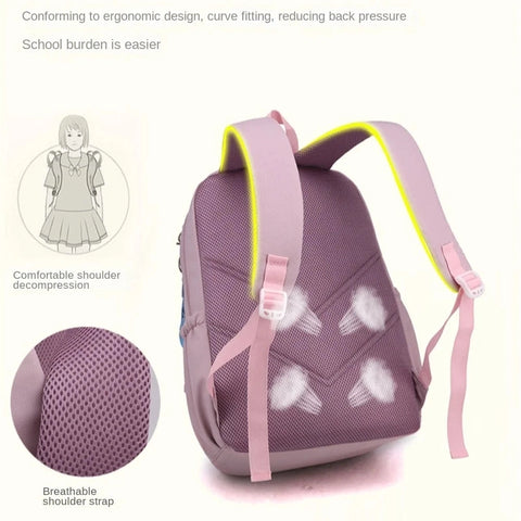 Large Capacity Lightweight Nylon School Backpack – Waterproof and Breathable