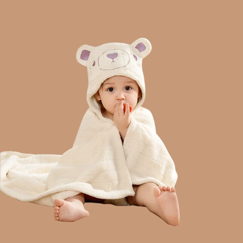 Cute Animal Baby Bath Towel with Hood - Baby Beach Towels