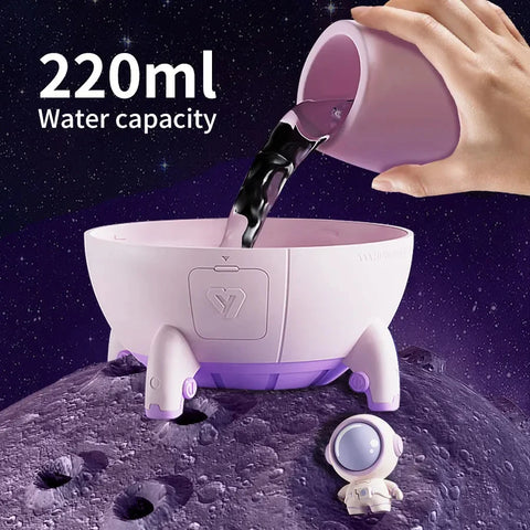 Space Capsule LED Night Light Humidifier - 7 Color Changeable Mood Lamp!