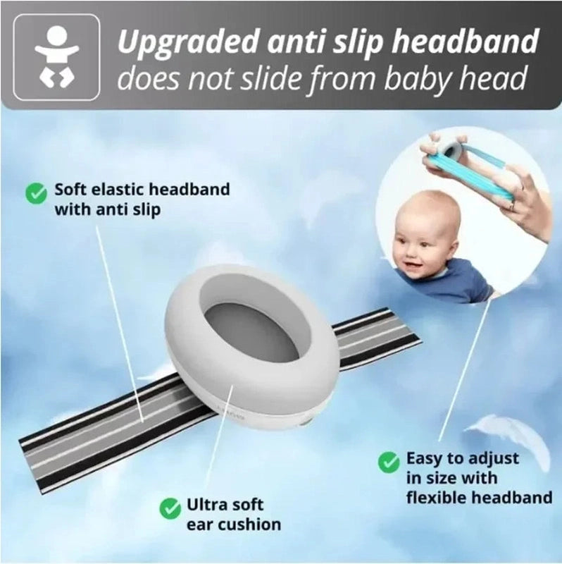2 in 1 Infant and Toddler Noise Cancelling Headphones - For Soundproof Earmuffs Teeny Pandas
