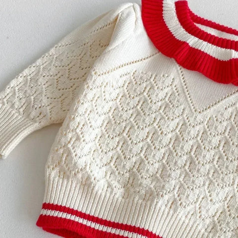 Girls Autumn Sweater Clothing - Baby Knitted Pullover Tops and Skirt Dress