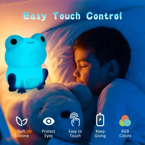 Frog Soft Silicone Sleeping Night Light