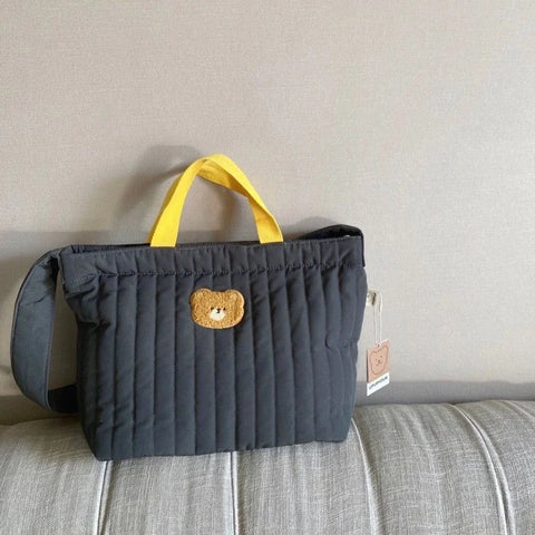 Large-Capacity Quilted Mummy Bag - Spacious and Stylish! Teeny Pandas