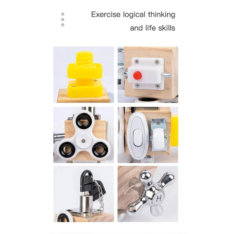 Montessori Fidget Spinner Busy Cube for Hands-On Learning Fun Teeny Pandas