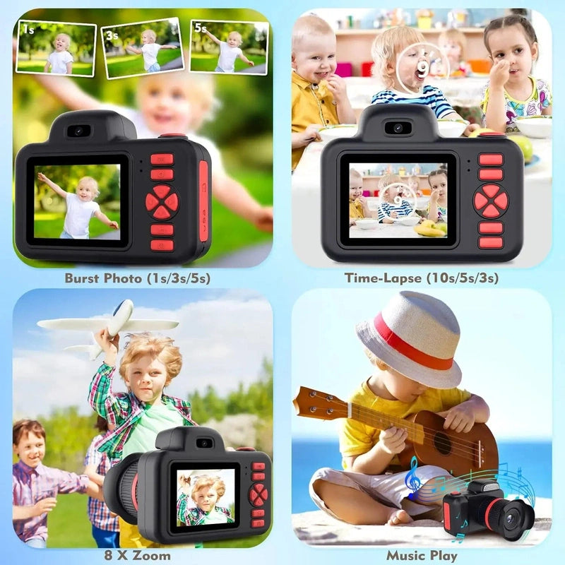 Kids Mini DSLR camera with Fun Filters & Easy Controls – Inspire Your Child’s Creativity! Teeny Pandas