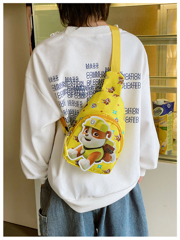 Kids Cartoon Dog Chest Bag – Mini Outdoor Shoulder Bag for Boys