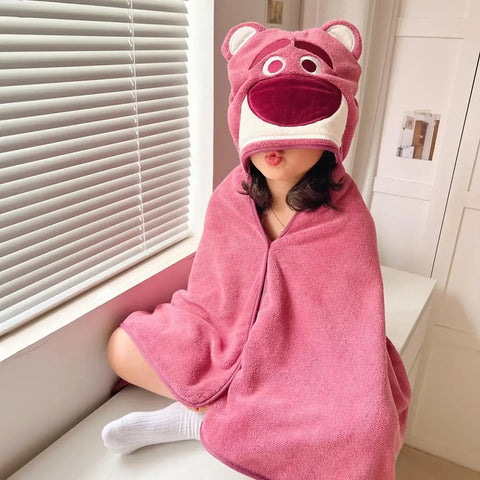 Adorable Animal Hooded Bath Towel - Super Soft Absorbent Towel
