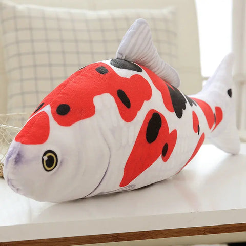 Fish Koi Carp Plush Toy – Lifelike Stuffed Aquatic Fish Pillow for Kids