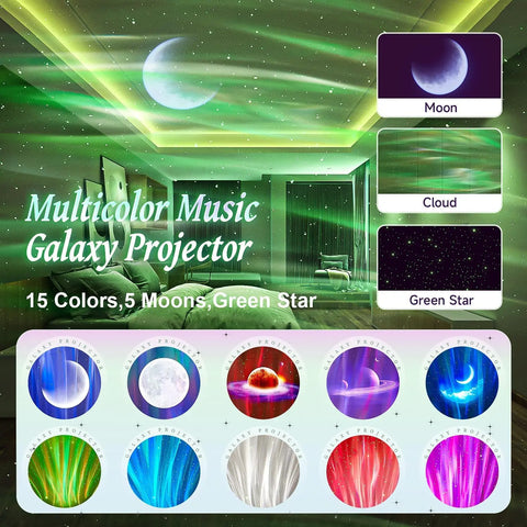 Northern Lights Starry Sky Projector - For Kids Room!
