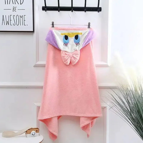 Animal Hooded Towels for Kids - Coral Fleece Kids Towel