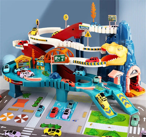 2-in-1 Dinosaur Rail Car Adventure Track