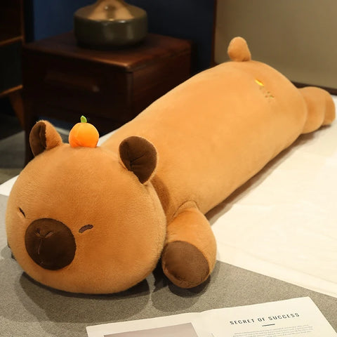 Capybara Stuffed Plush Toy - Soft Long Sleeping Pillow