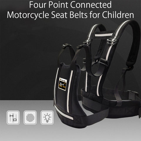Child Motorcycle Safety Harness with Reflective Design