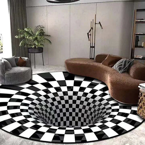 Vortex Illusion Rug – Playful & Cozy Rug for Kids’ Spaces Teeny Pandas