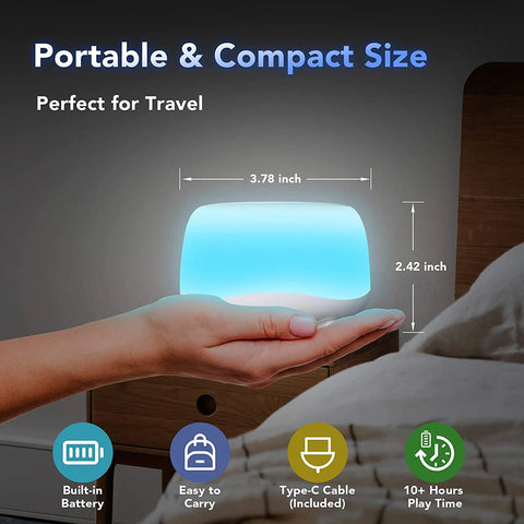 White Noise Machine with 7 Colors Night Lights - Baby Sleep Soother