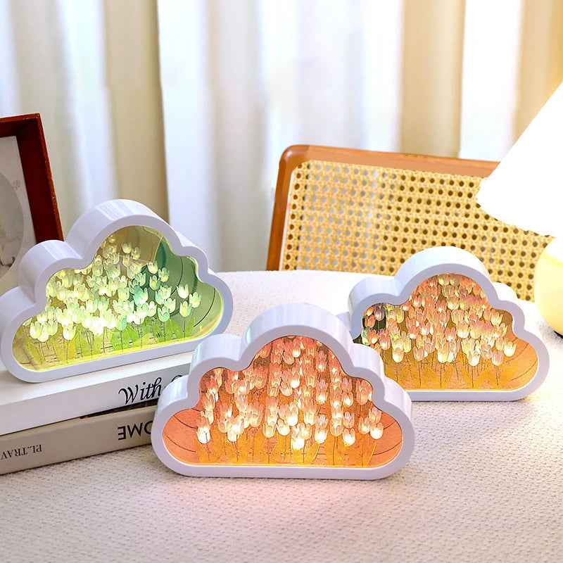 Cloud Tulip DIY Night Light - Whimsical Tulip Design Teeny Pandas