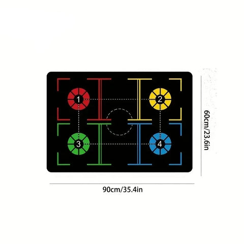 Basketball Training Mat - Non-Slip Footwork Training Mat for Kids