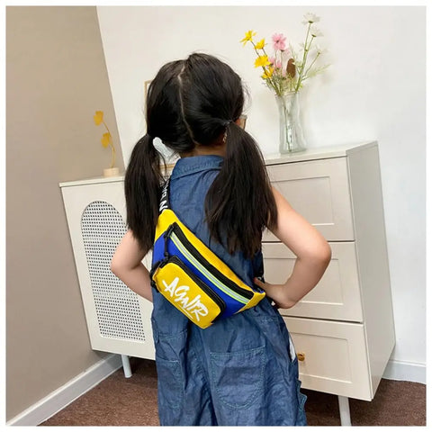 Kids Mini Waist Bag – Cute Oxford Fanny Pack and Crossbody Bag