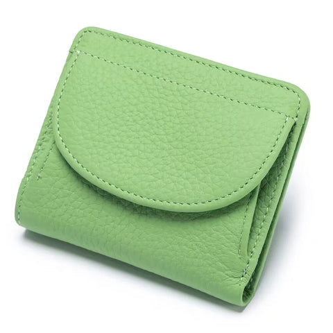 Fashion Girls Wallet – Genuine Leather Small Coin Purse and Card Holder