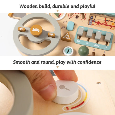Montessori Steering Adventure Wheel for Kids - Fun and Educational! Teeny Pandas