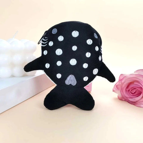 Multicolor Cute Plush Whale Fish Coin Purse for Kids