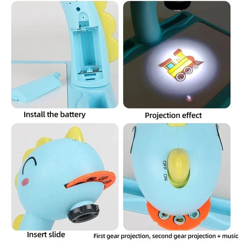 GlowArt Kids LED Drawing Projector – Creative Learning Art Toy Teeny Pandas