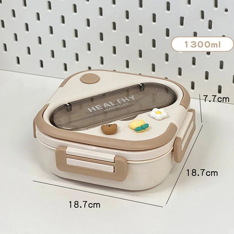 Kid’s Insulated Bento Lunch Box – Leakproof, Microwave-Safe! Teeny Pandas